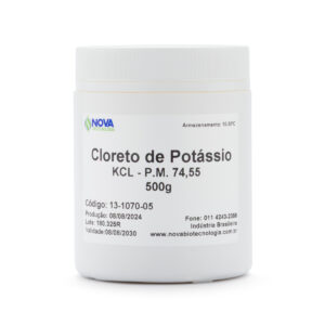 Cloreto de Potássio - ultrapuro - 500g