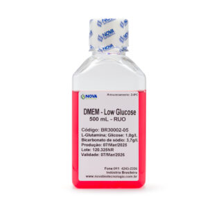 DMEM - Low Glucose [1,0g/L], com piruvato de sódio e vermelho de fenol - 500mL