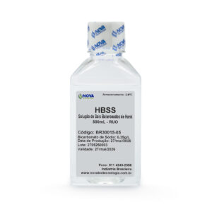HBSS (solução de sais balanceados de Hank) - com bicarbonato de sódio (NaHCO3) [0,35g/L] - 500mL