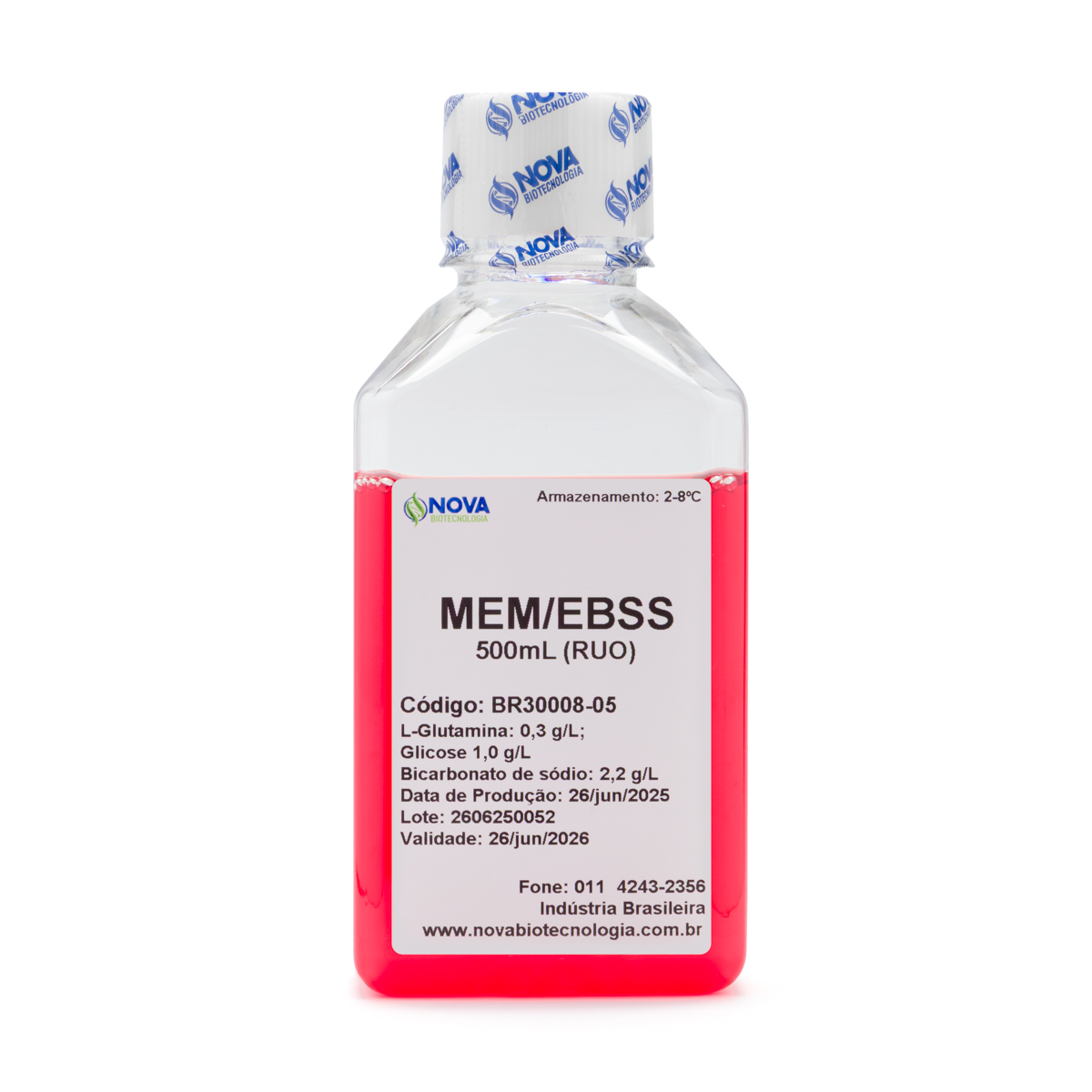 MEM/EBSS com L-Glutamina - 500mL