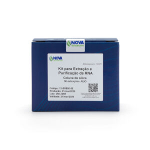 Kit para extração e purificação de RNA com colunas de Silica com as apresentações de 50, 250 extrações