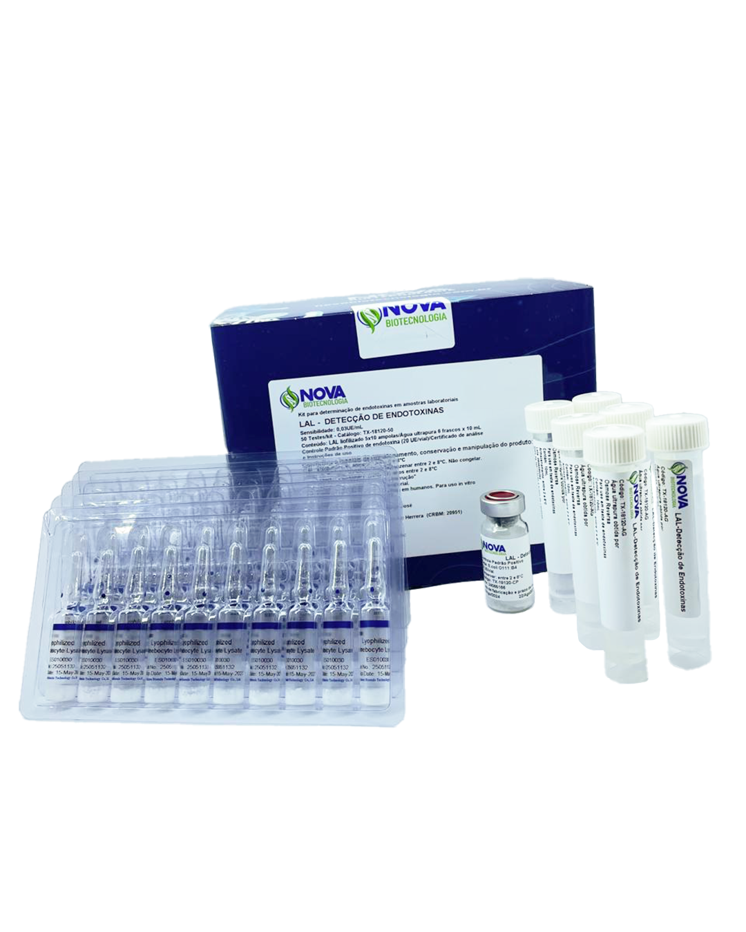 Kit para detecção de endotoxinas LAL 50 reações 0,03 UE/mL
