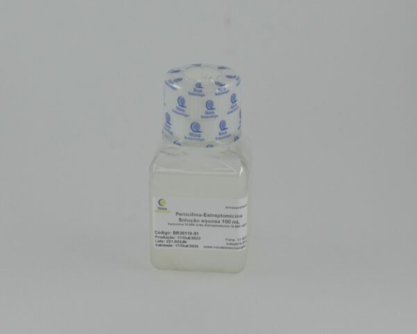 Solução de Penicilina (10.000U/mL) - Estreptomicina (10.000µg) - 100mL