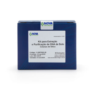 Kit para extração e purificação de DNA de solo com colunas de sílica - RUO – Apresentação: 50 Extrações