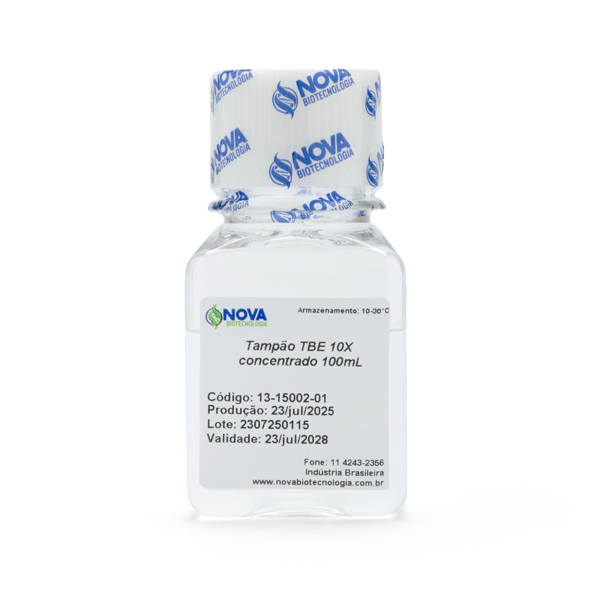 Tampão TBE, 10X concentrado - solução estéril. Volume: 100mL