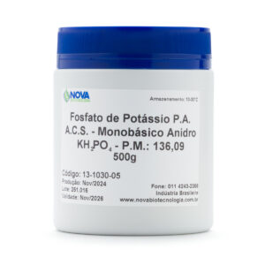 Fosfato de Potássio P.A. A.C.S. - Monobásico Anidro 500g